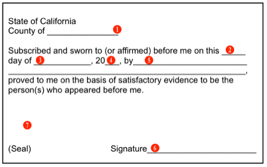 california notarial certificates telnotary notary form california